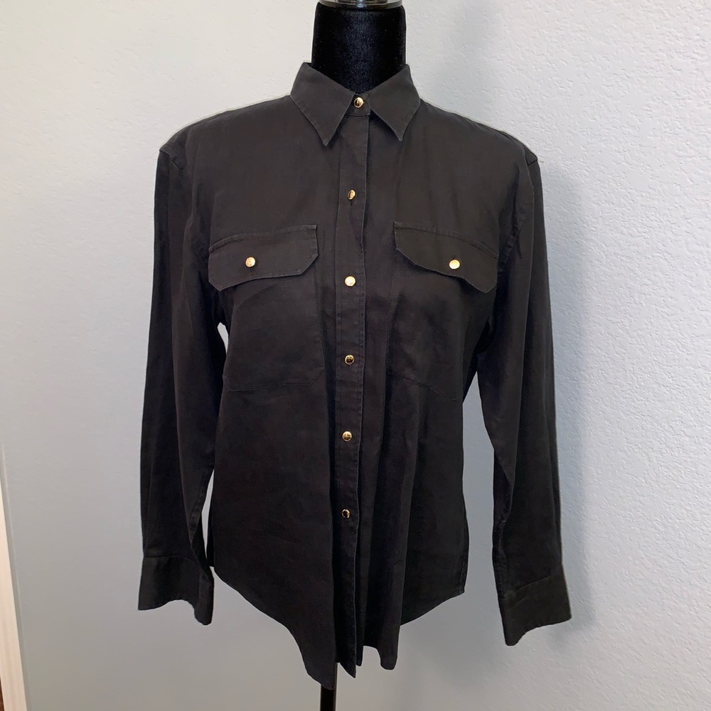 Black Ralph Lauren Long Sleeve Top